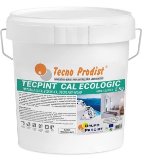 TECPINT CAL ECOLOGIC de Tecno Prodist - Pintura ecologica a la cal exterior e interior al agua,natural,transpirable,sin olor.