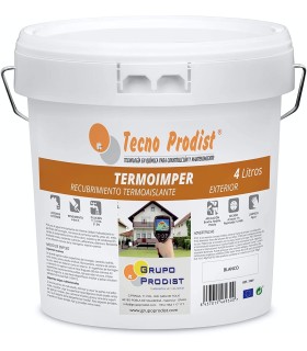 TERMOIMPER by Tecno Prodist - Peinture à l'Eau Isolante Thermique Extérieure - Façades et Toits Imperméables